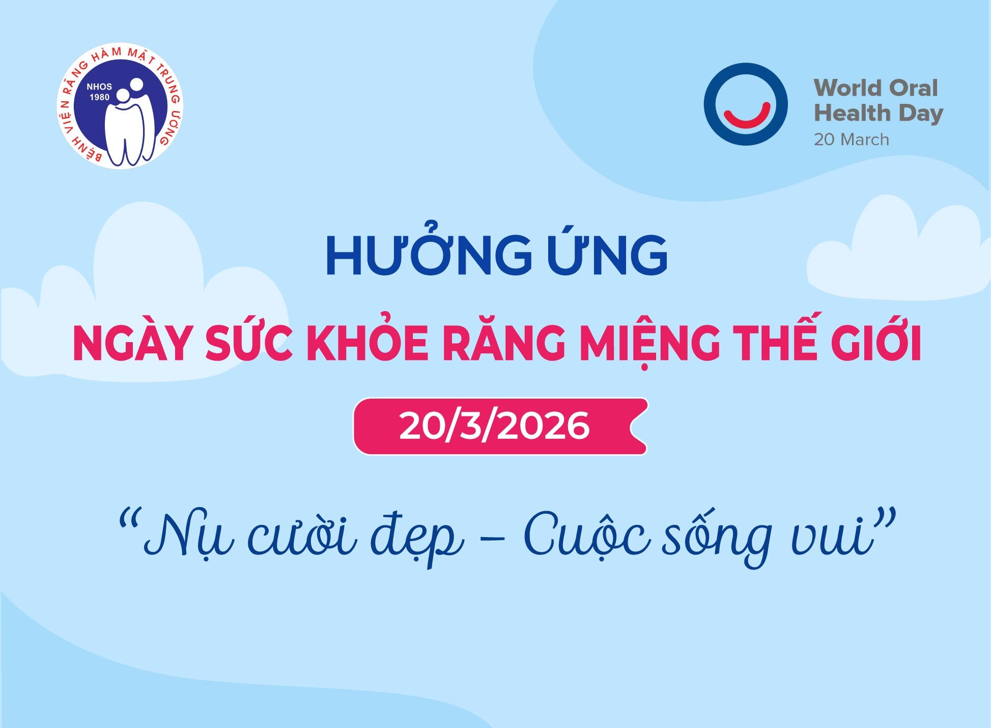 Hưởng ứng Ngày Sức khỏe Răng miệng Thế giới 20/3/2026