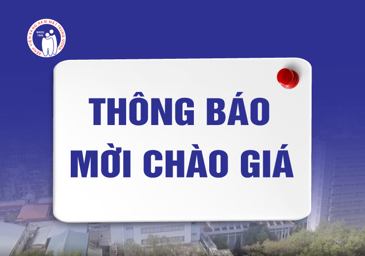 Thông báo chào giá in tài liệu, ấn phẩm phục vụ lớp Điều dưỡng Răng Hàm Mặt khóa 2