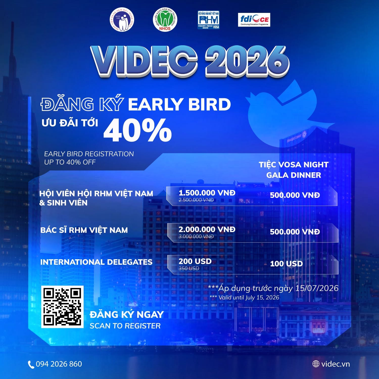 EARLY BIRD VIDEC 2026